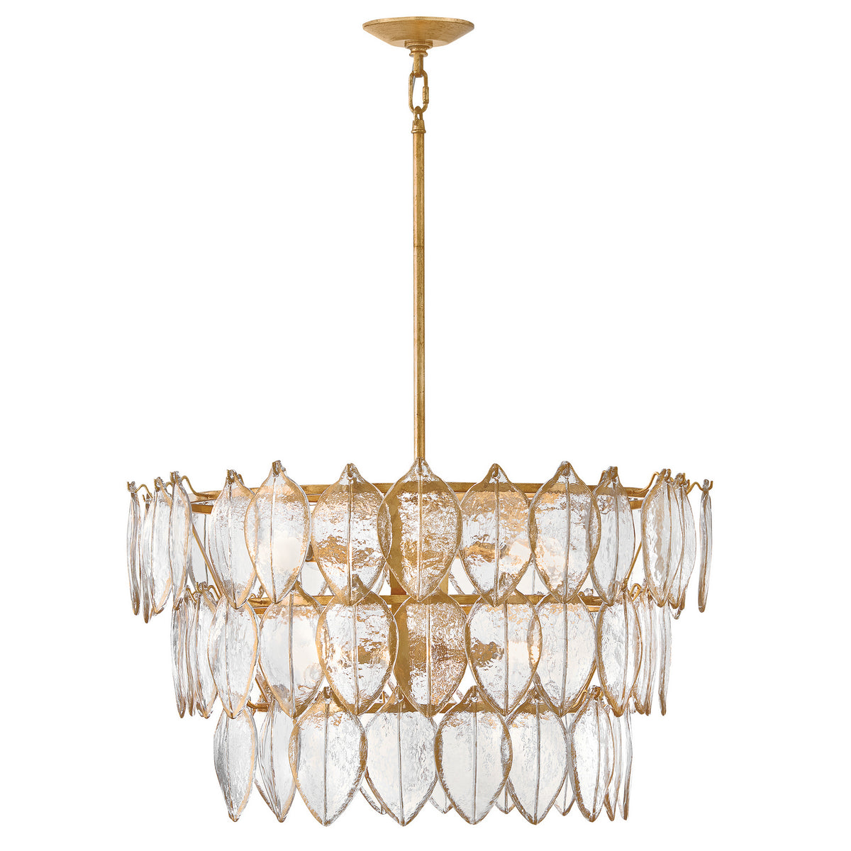 Fredrick Ramond - FR32604DA - LED Chandelier - Amira - Distressed Brass