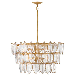 Fredrick Ramond - FR32604DA - LED Chandelier - Amira - Distressed Brass