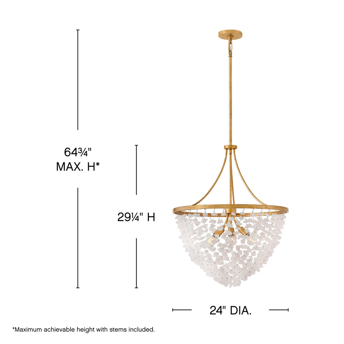 Fredrick Ramond - FR41594DA - LED Chandelier - Myra - Distressed Brass