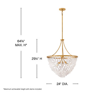 Fredrick Ramond - FR41594DA - LED Chandelier - Myra - Distressed Brass