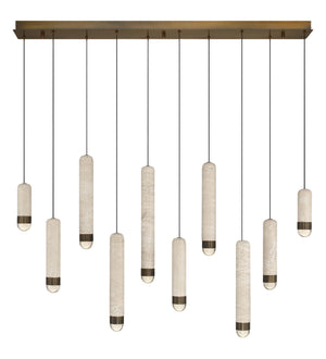 Eurofase - 50129-027 - LED Linear Chandelier - Cambre - Antique Brass