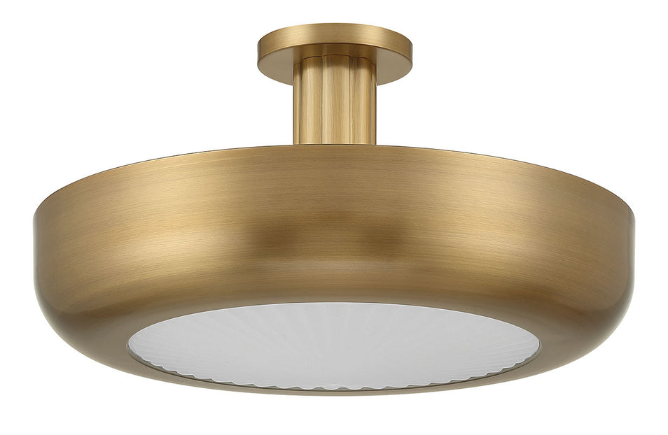 Eurofase - 50390-021 - LED Semi-Flush Mount - Macey - Antique Brass