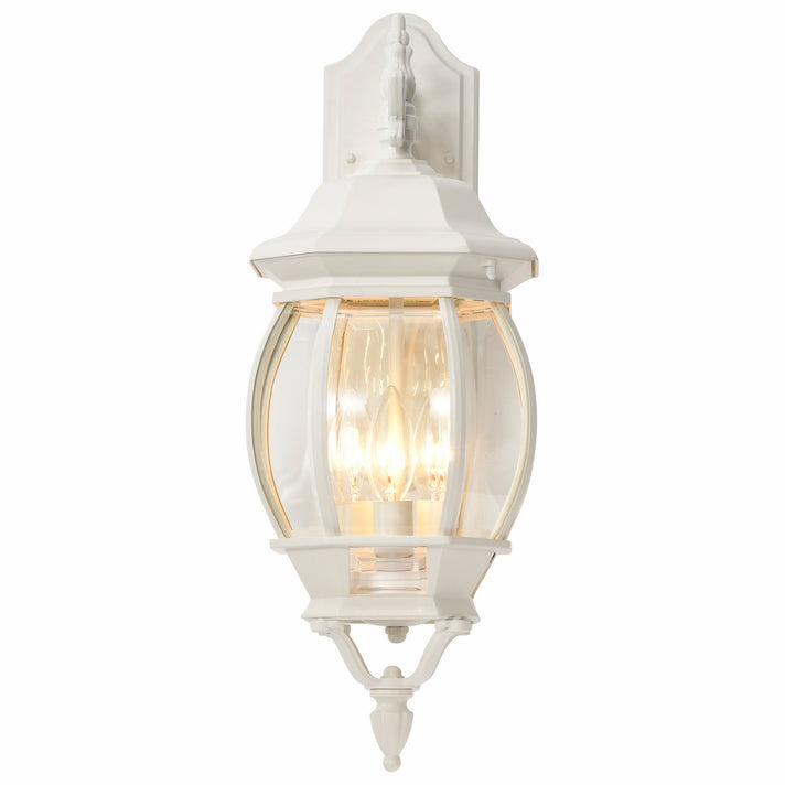 Nuvo Lighting - 60-891 - Three Light Outdoor Wall Lantern - Central Park - White