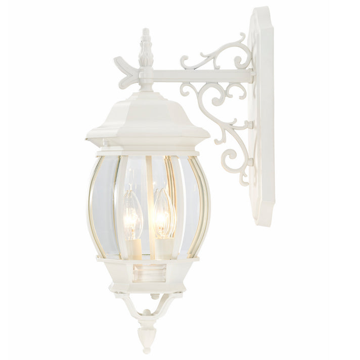 Nuvo Lighting - 60-891 - Three Light Outdoor Wall Lantern - Central Park - White