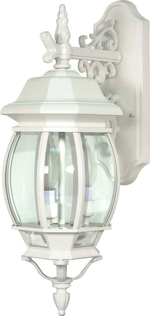 Nuvo Lighting - 60-891 - Three Light Outdoor Wall Lantern - Central Park - White