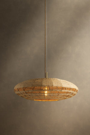 Mitzi - H1118701L-AGB - One Light Pendant - Erin - Aged Brass