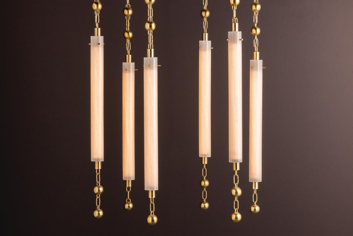 Corbett Lighting - 568-28-VB - LED Chandelier - Parigi - Vintage Brass