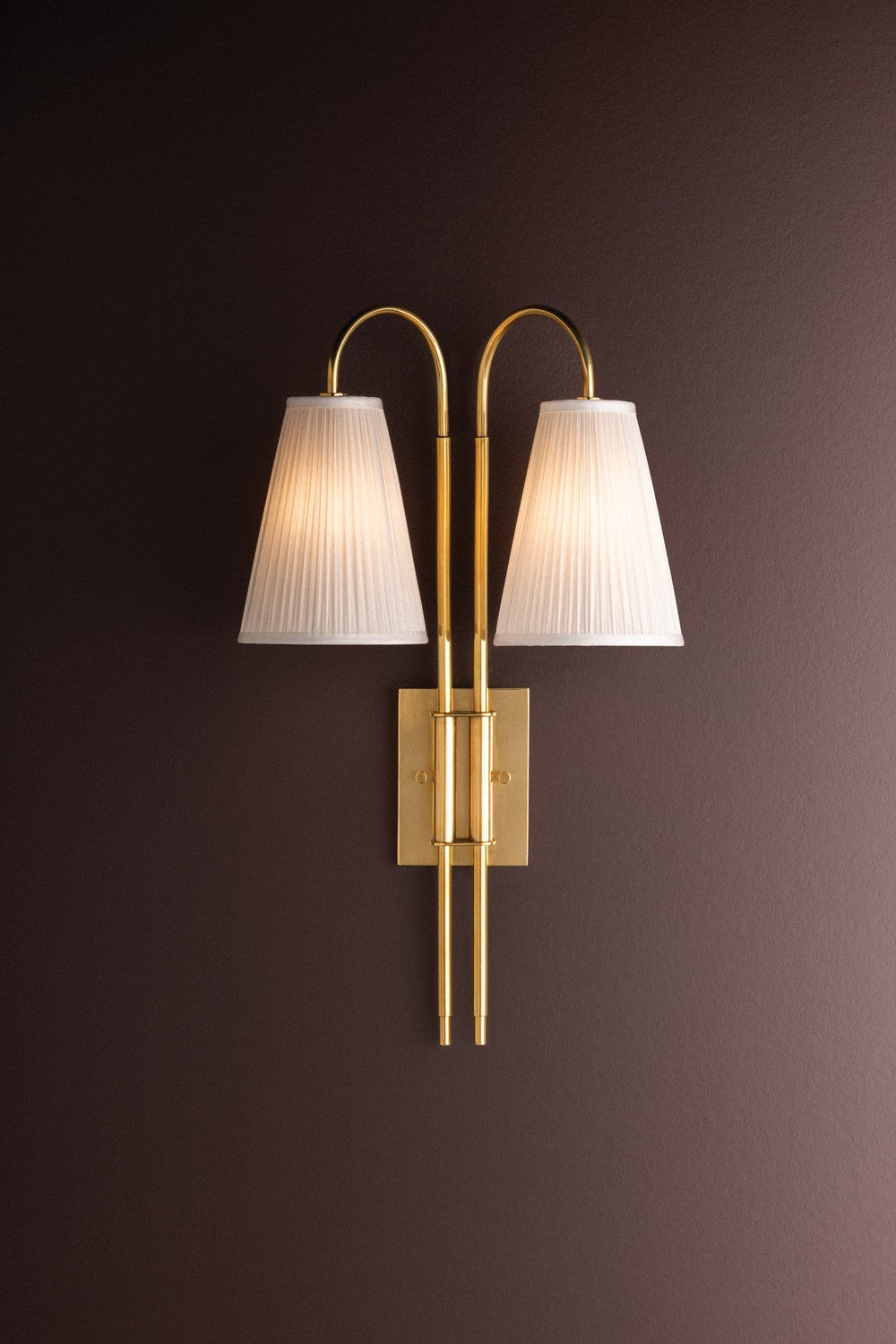 Corbett Lighting - 585-02-VB - Two Light Wall Sconce - Limoges - Vintage Brass