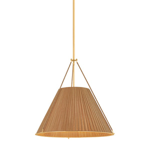 Hudson Valley - 1144-AGB - Four Light Pendant - Sunside - Aged Brass