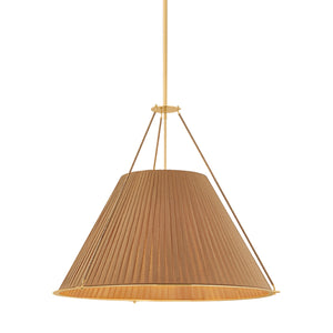 Hudson Valley - 1145-AGB - Five Light Chandelier - Sunside - Aged Brass