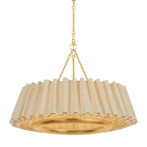 Hudson Valley - 1530-VGL - LED Chandelier - Beechford - Vintage Gold Leaf