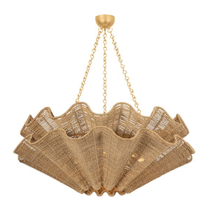 Hudson Valley - 6208-VGL - Eight Light Chandelier - Hayworth - Vintage Gold Leaf
