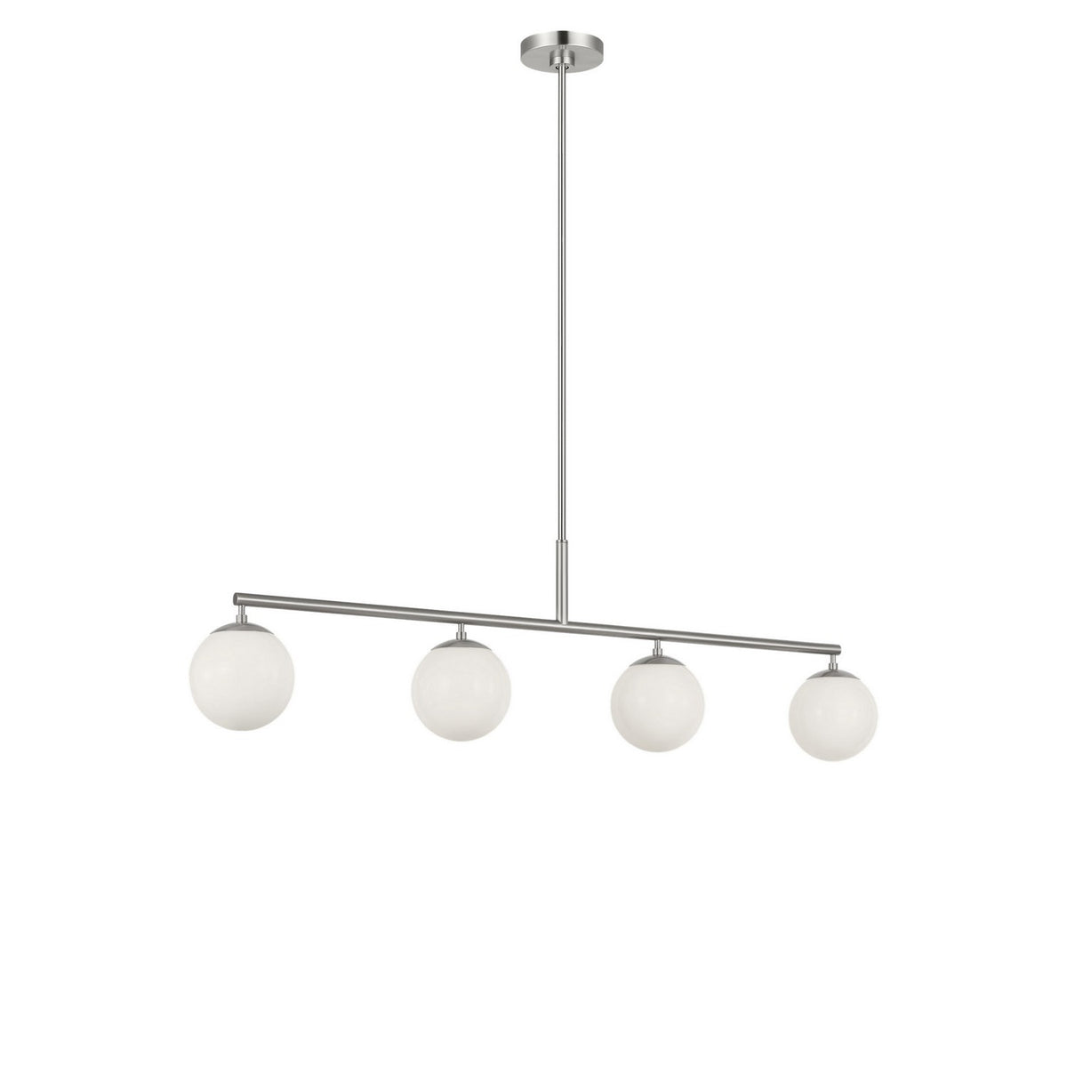Generation Lighting - GLC1814BNE - Four Light Linear Chandelier - Nube - Brushed Nickel