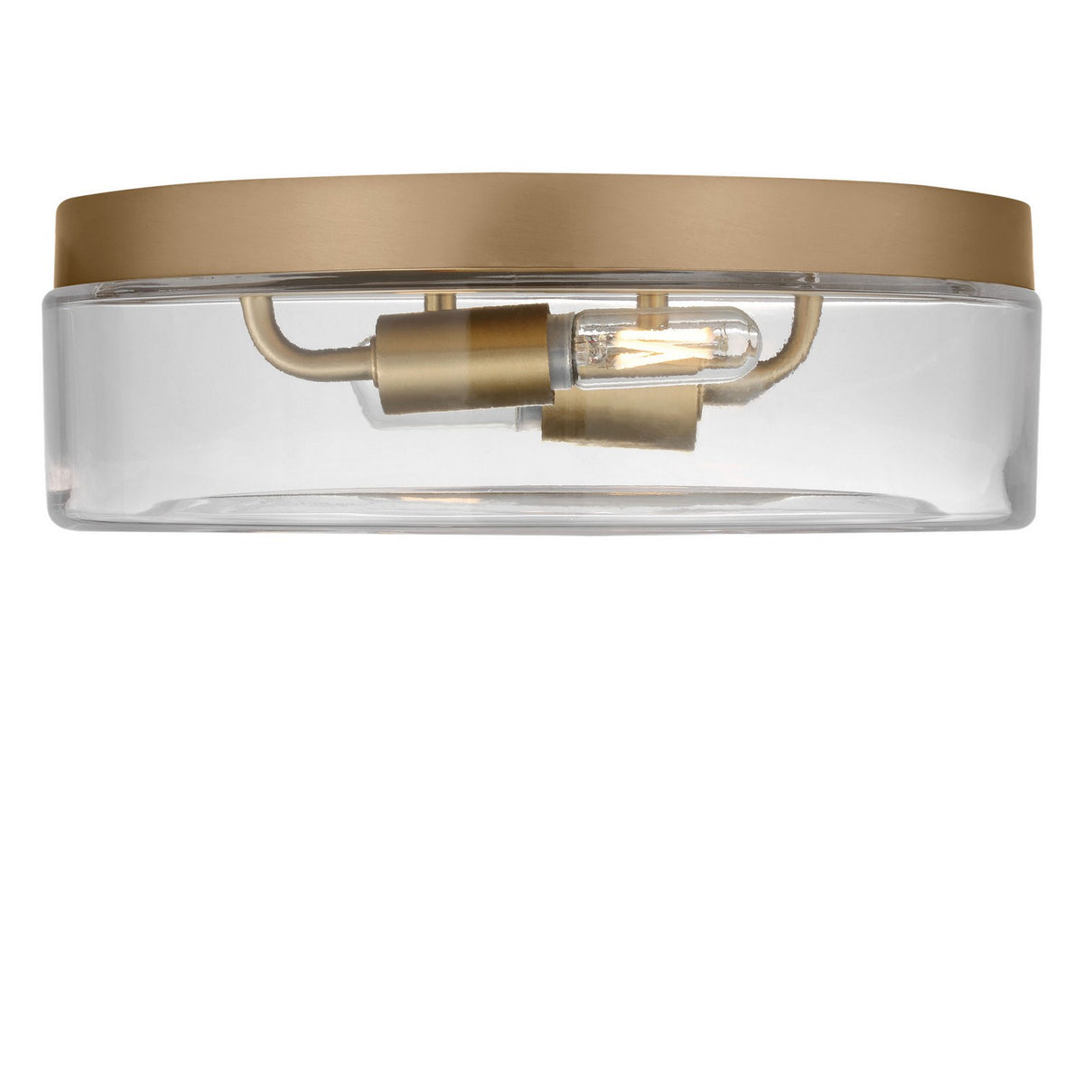 Generation Lighting - GLF1722SBE - Two Light Flush Mount - Rhett - Satin Brass