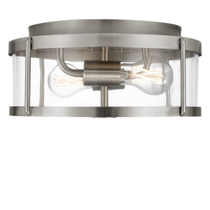 Generation Lighting - GLF1732BN - Two Light Flush Mount - Lumra - Brushed Nickel