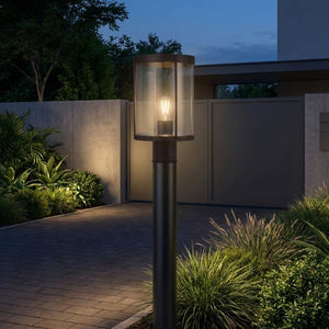 Generation Lighting - GLO1741C-ANBZE - One Light Outdoor Post Lantern - Luning - Antique Bronze