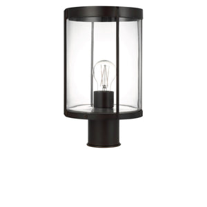 Generation Lighting - GLO1741C-TXBE - One Light Outdoor Post Lantern - Luning - Textured Black