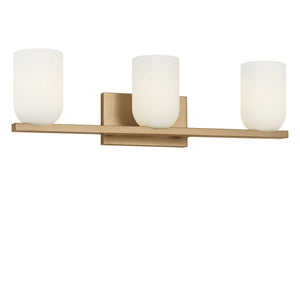Generation Lighting - GLV1973SB - Three Light Vanity - Neblina - Satin Brass