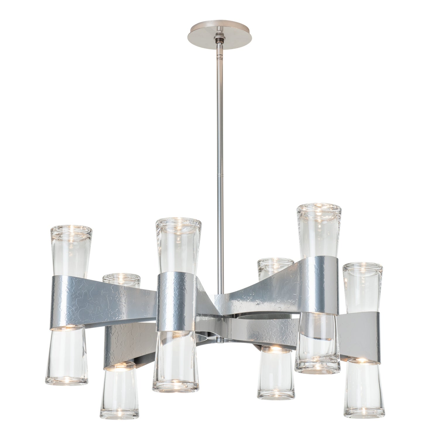 Hubbardton Forge - 131008-SKT-MULT-89-ZM0888 - Bellis 6-Arm 12-Light Round Chandelier - Bellis - Ink