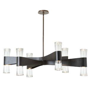 Hubbardton Forge - 131009-SKT-MULT-89-ZM0888 - Bellis 6-Arm 12-Light Oval Chandelier - Bellis - Ink
