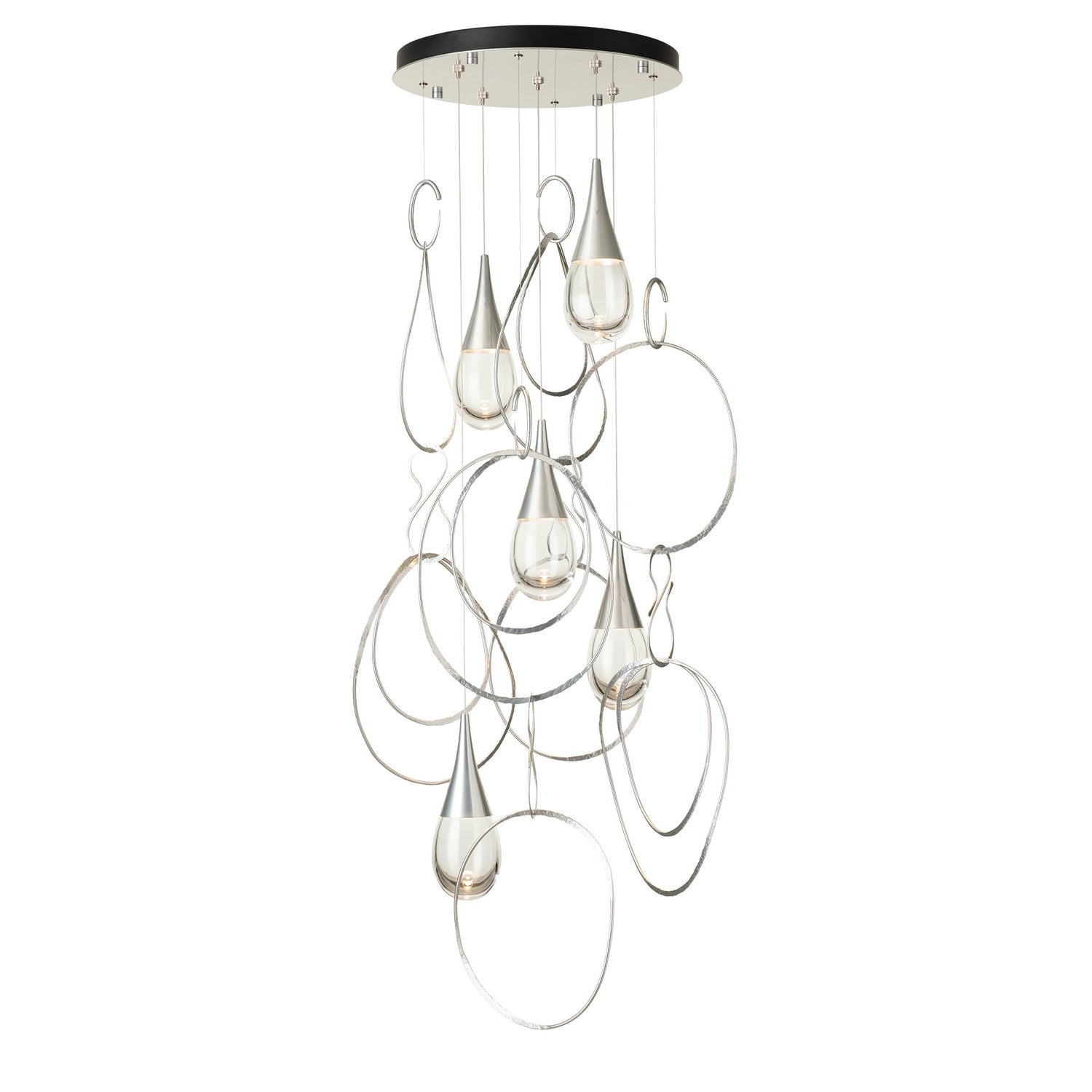 Hubbardton Forge - 131161-SKT-STND-89-ZM0873 - Lyric 5-Light Round Pendant - Lyric - Ink