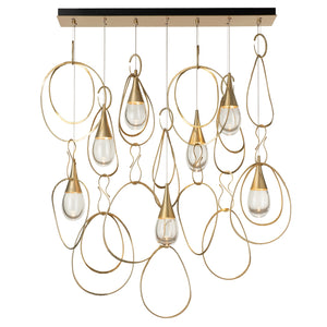 Hubbardton Forge - 131162-SKT-STND-89-ZM0873 - Lyric 7-Light Linear Pendant - Lyric - Ink