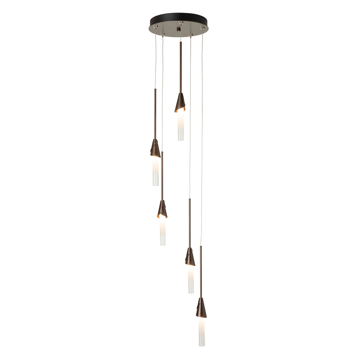 Hubbardton Forge - 131163-SKT-STND-89-WC0821 - Lilium 5-Light Round Pendant - Lilium - Ink