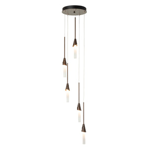 Hubbardton Forge - 131163-SKT-STND-89-WC0821 - Lilium 5-Light Round Pendant - Lilium - Ink