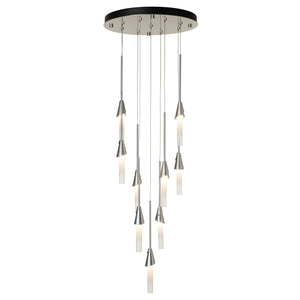 Hubbardton Forge - 131164-SKT-STND-89-WC0821 - Lilium 9-Light Round Pendant - Lilium - Ink