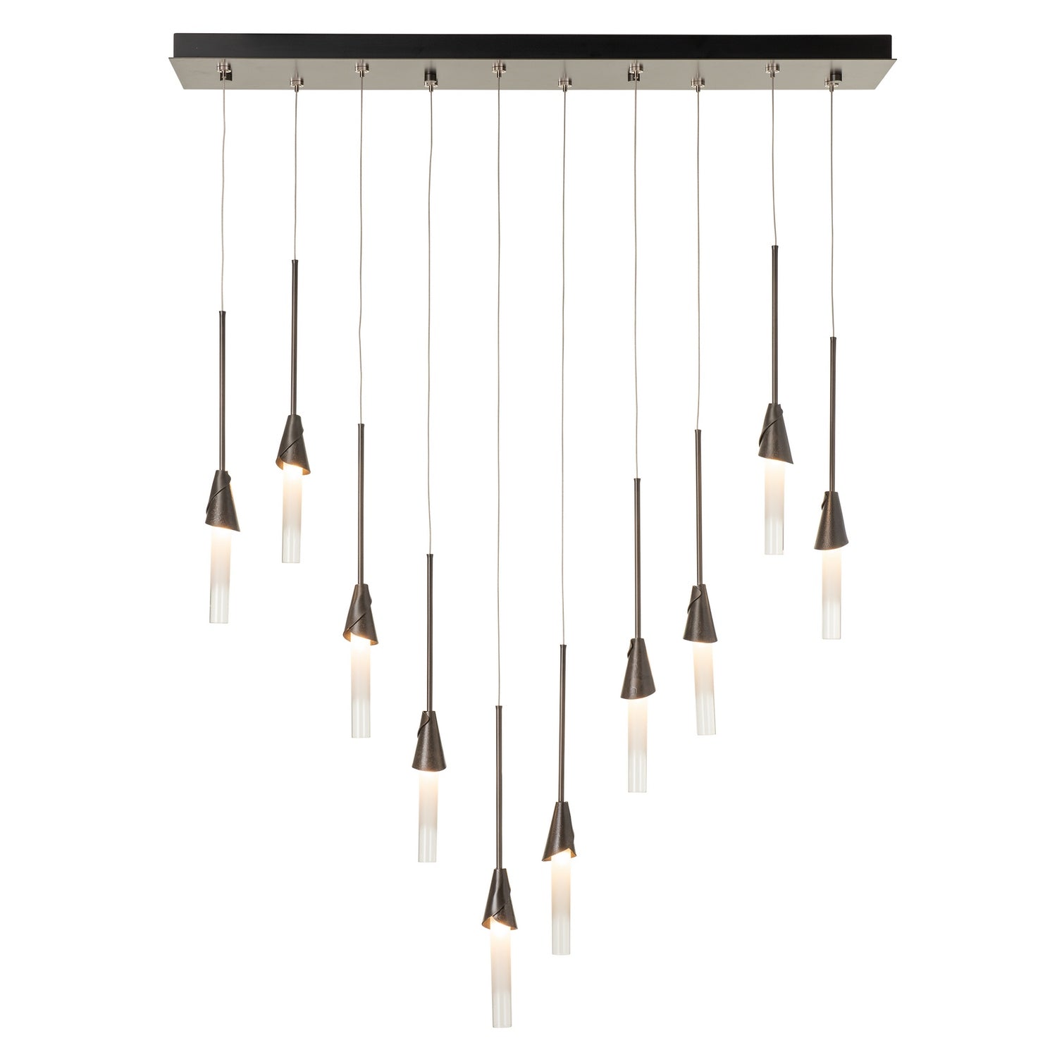Hubbardton Forge - 131165-SKT-STND-89-WC0821 - Lilium 10-Light Linear Pendant - Lilium - Ink