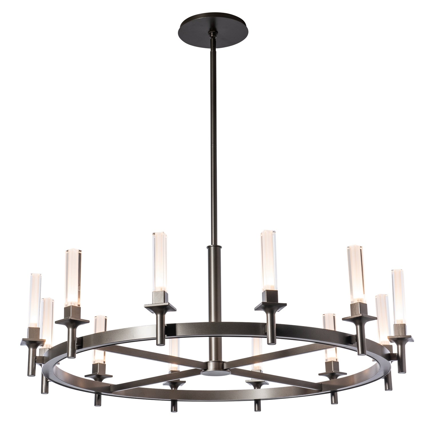 Hubbardton Forge - 131622-SKT-MULT-07-FD0886 - Windsor 12-Light Chandelier - Windsor - Dark Smoke