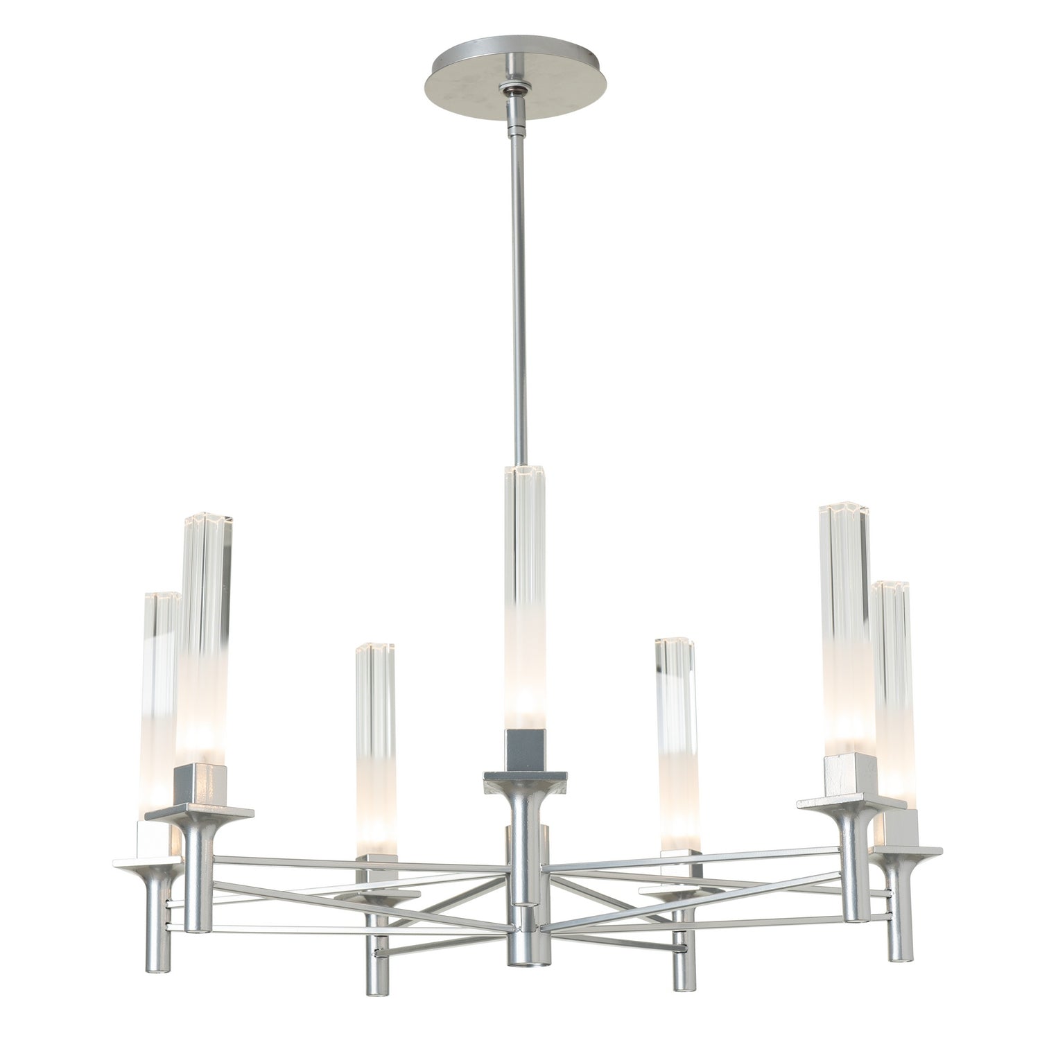 Hubbardton Forge - 131624-SKT-MULT-89-WC0887 - Truss 7-Arm Round Chandelier - Truss - Ink
