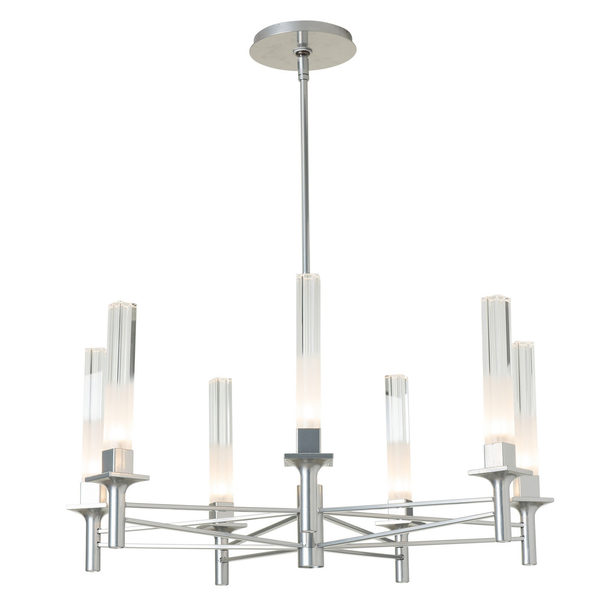 Hubbardton Forge - 131624-SKT-MULT-89-WC0887 - Truss 7-Arm Round Chandelier - Truss - Ink