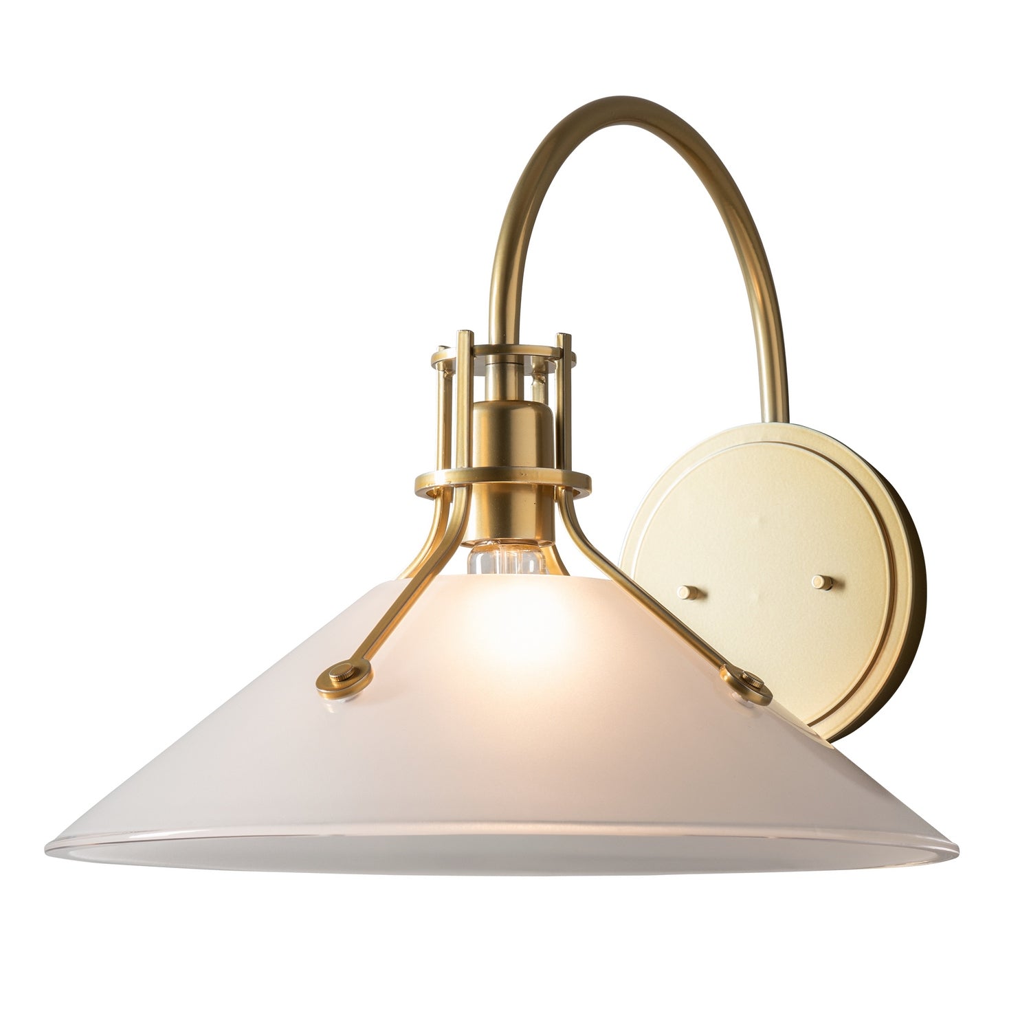 Hubbardton Forge - 209322-SKT-89-ZM0686 - Henry Large Glass Shade Sconce - Henry - Ink