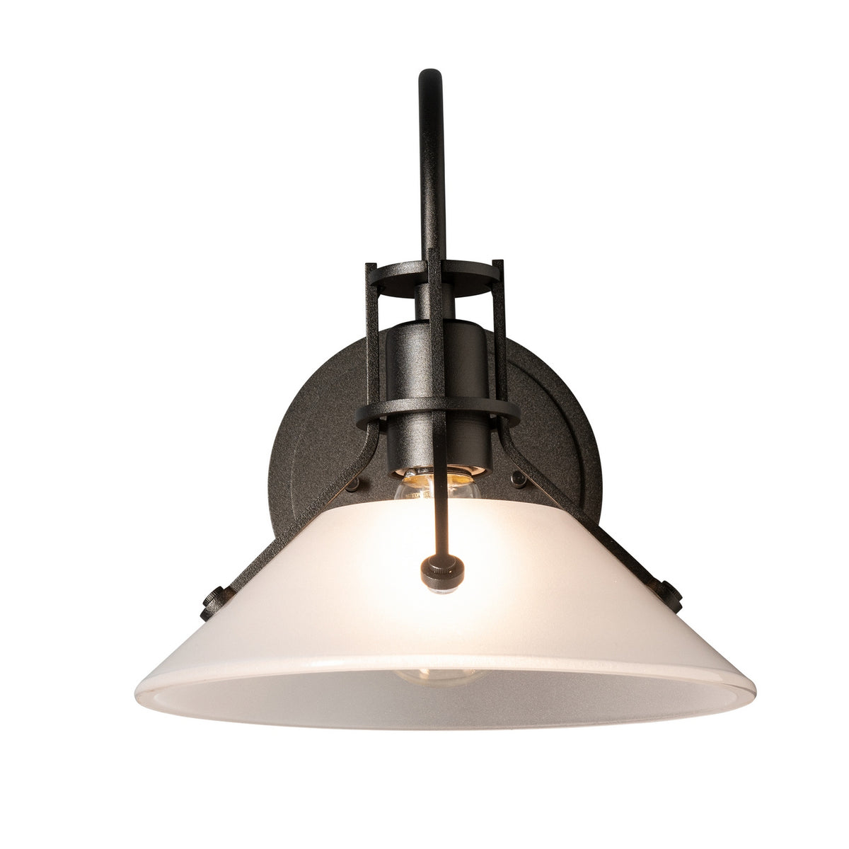 Hubbardton Forge - 209324-SKT-89-ZM0673 - Henry Small Glass Shade Sconce - Henry - Ink
