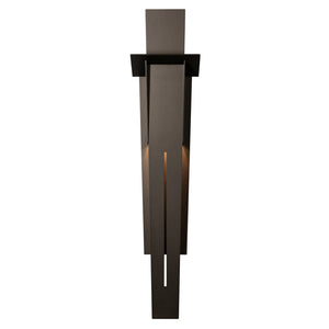 Hubbardton Forge - 302026-SKT-80 - Linea Large Outdoor Sconce - Linea - Coastal Black