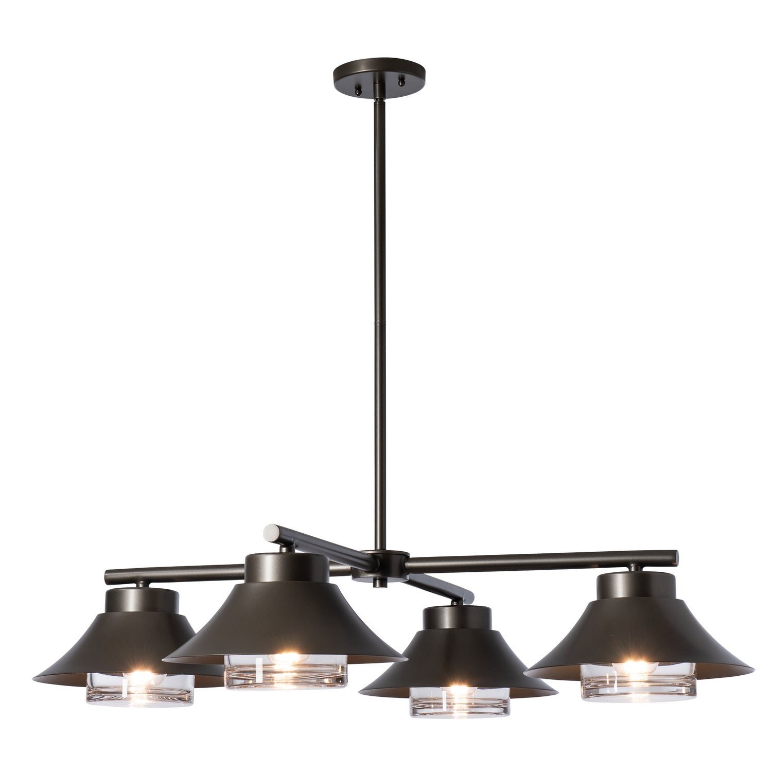 Hubbardton Forge - 362025-SKT-MULT-80-ZM0870 - Stowe 4-Light Outdoor Pendant - Stowe - Coastal Black