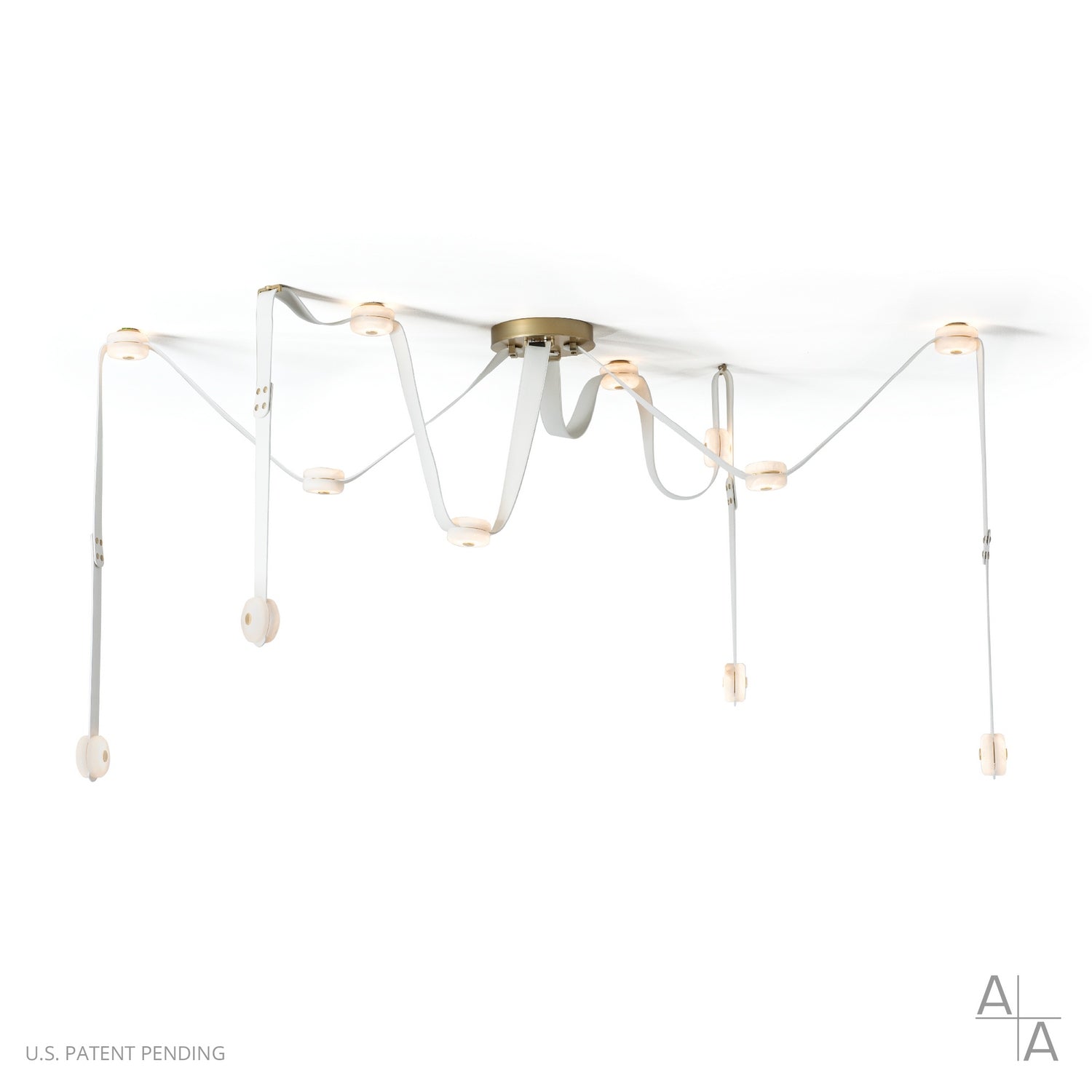 Hubbardton Forge - 401316-LED-STND-86-LW-PG - Snaps Large LED Pendant - Snaps - Modern Brass