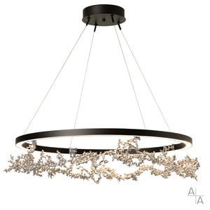 Hubbardton Forge - 401330-LED-STND-89-89 - Coral LED Ring Pendant - Coral - Ink