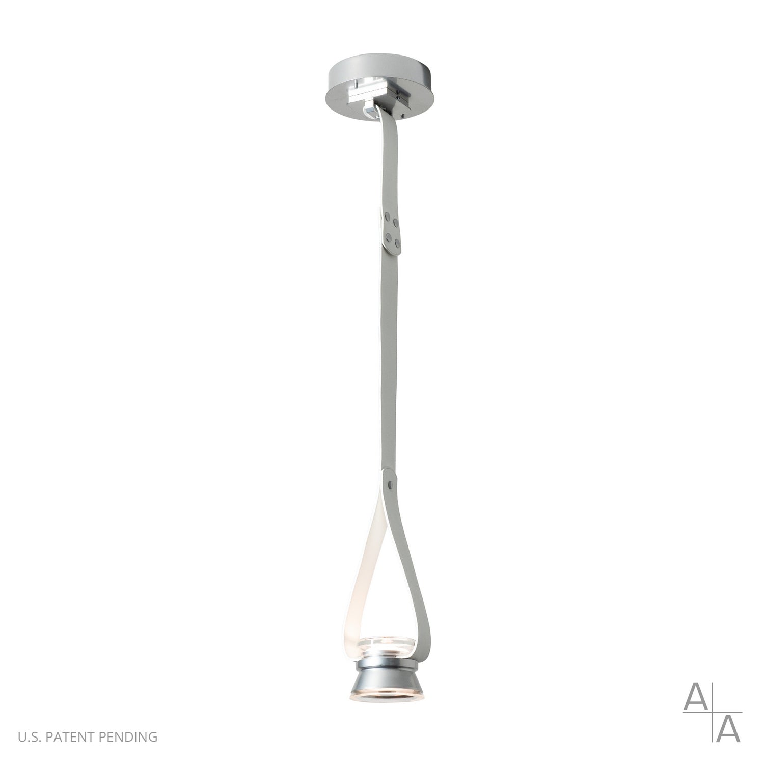 Hubbardton Forge - 401849-LED-STND-86-LW - SNAPS Single LED Downlight Pendant w/Metal Cone - Snaps - Modern Brass