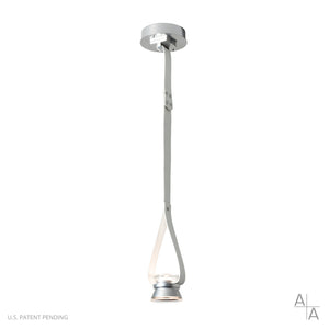 Hubbardton Forge - 401849-LED-STND-86-LW - SNAPS Single LED Downlight Pendant w/Metal Cone - Snaps - Modern Brass