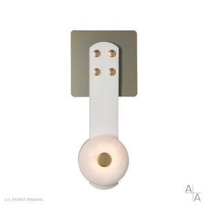 Hubbardton Forge - 402031-LED-86-LW-PG - Snaps LED Sconce - Snaps - Modern Brass