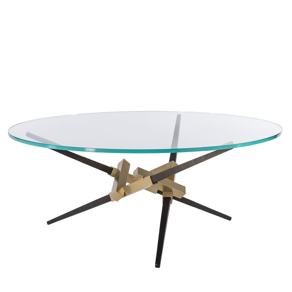Hubbardton Forge - 750122-89-89-VA0814 - Crux Coffee Table w/Steel Legs - Crux - Ink