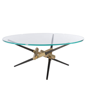Hubbardton Forge - 750122-89-89-VA0814 - Crux Coffee Table w/Steel Legs - Crux - Ink