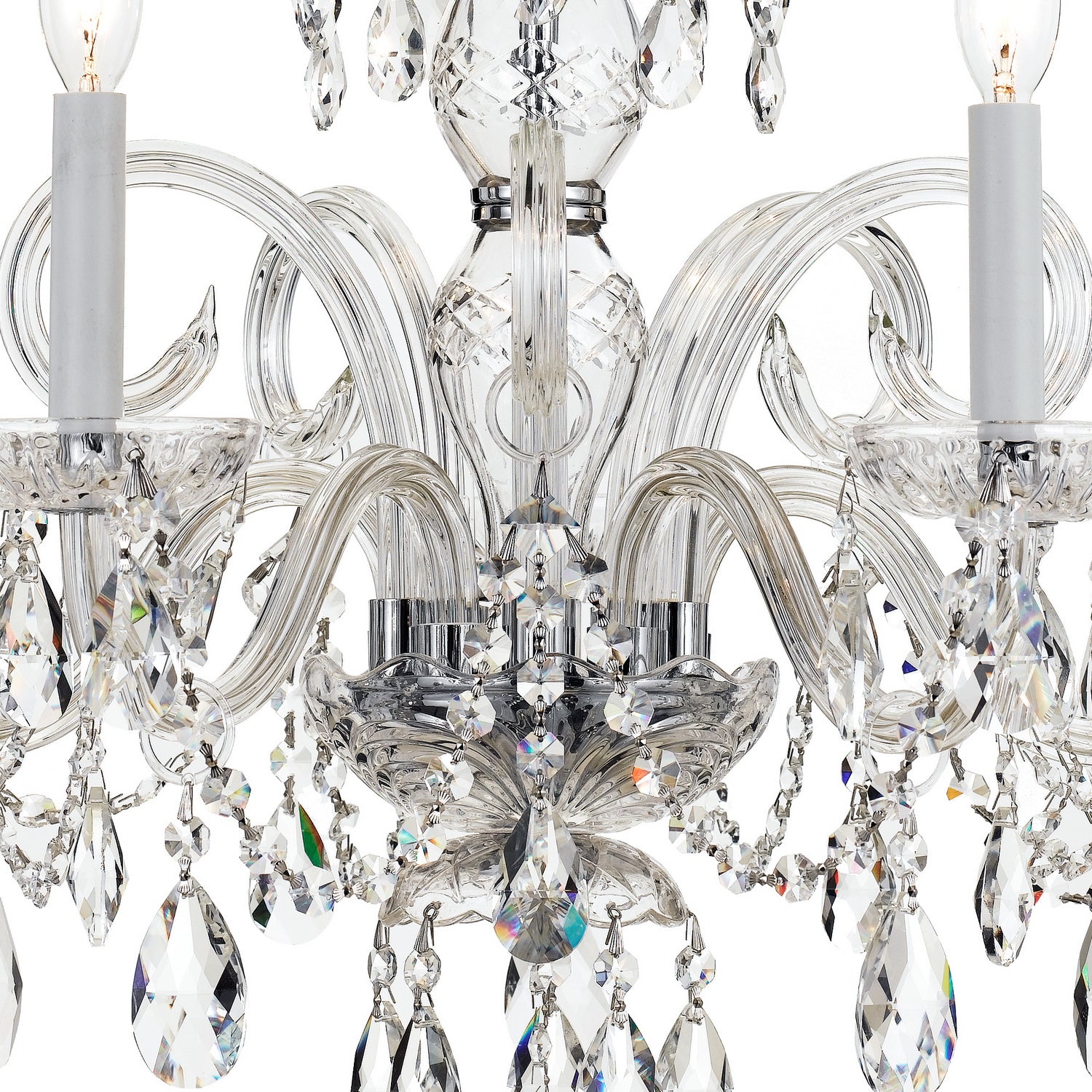 Crystorama - 1005-CH-CL-MWP - Five Light Chandelier - Traditional Crystal - Polished Chrome