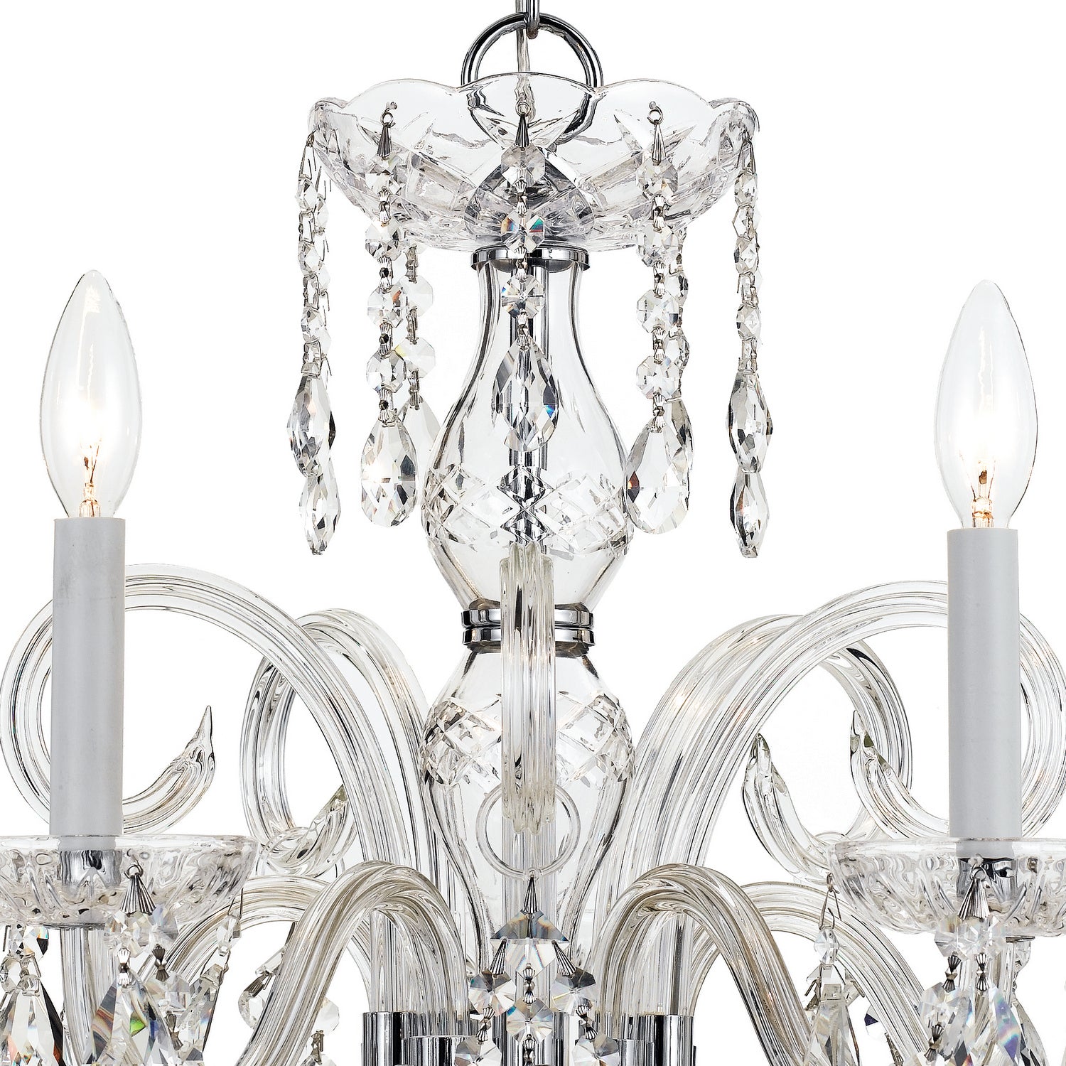 Crystorama - 1005-CH-CL-MWP - Five Light Chandelier - Traditional Crystal - Polished Chrome