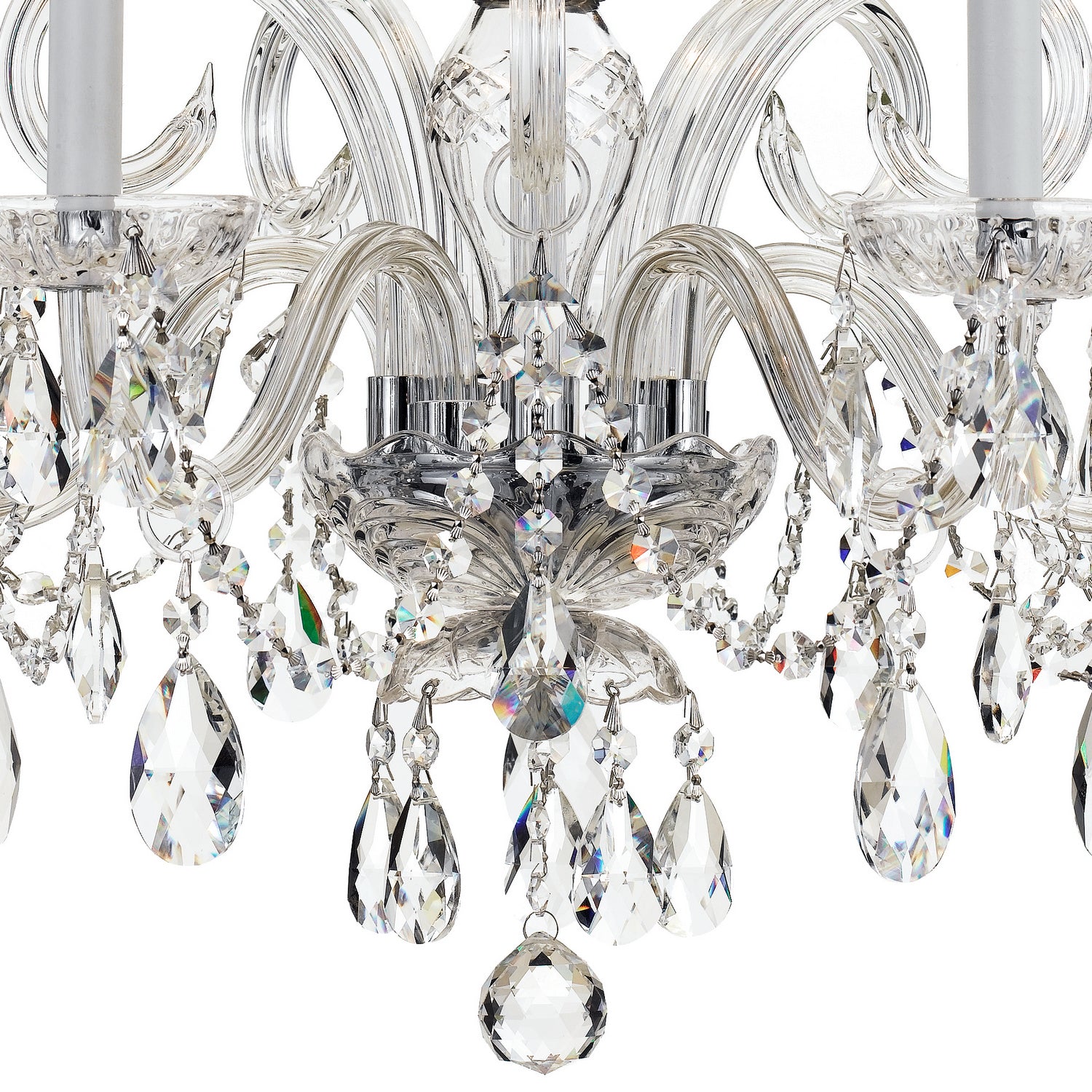 Crystorama - 1005-CH-CL-MWP - Five Light Chandelier - Traditional Crystal - Polished Chrome