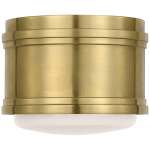 Visual Comfort Signature - CHC 4061AB-WG - LED Flush Mount - Marden - Antique-Burnished Brass