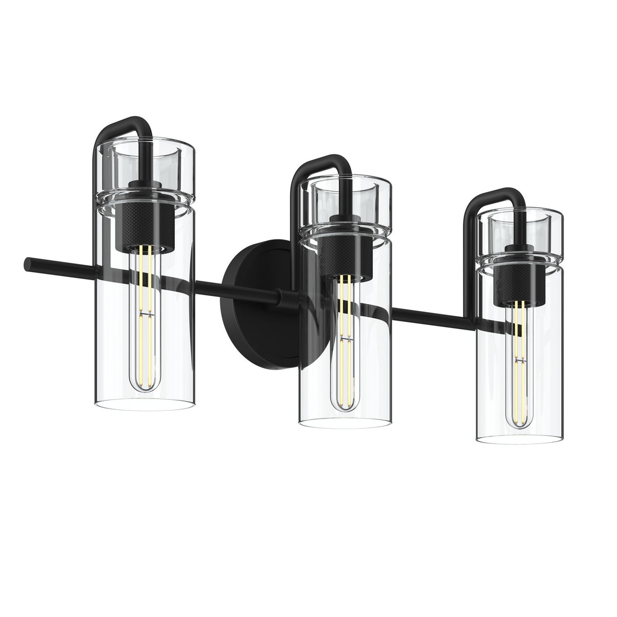 Kichler - 55252BK - Three Light Bath - Niccol - Black