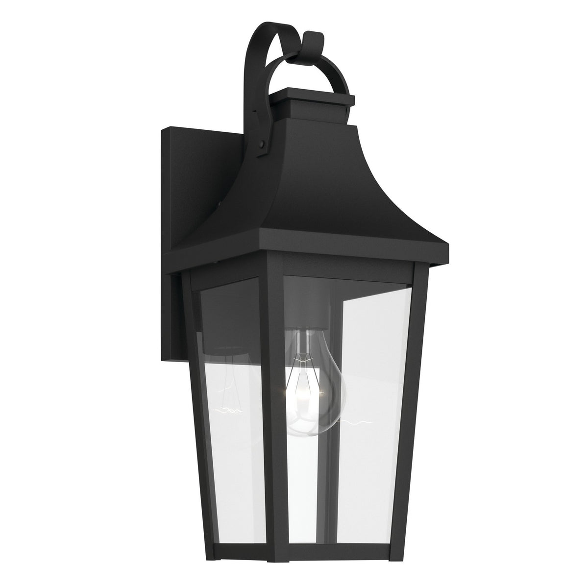 Kichler - 59193BKT - One Light Outdoor Wall Mount - Cleary - Textured Black